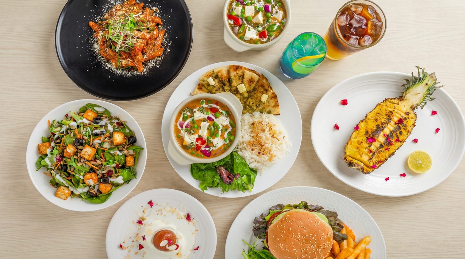 A fully plant-based table