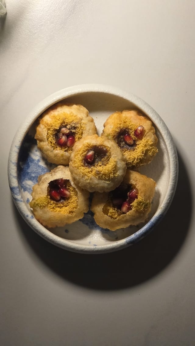 Vegan Mad Water Balls AKA Dahi Puri.