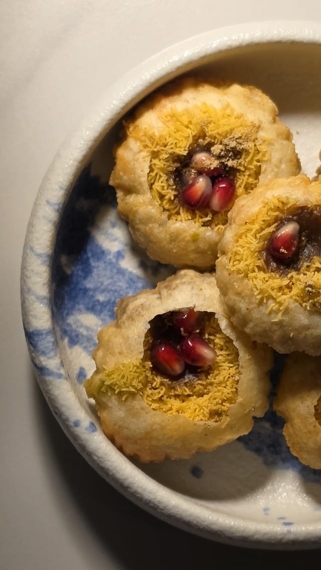 Mad Water Balls AKA Dahi Puri.