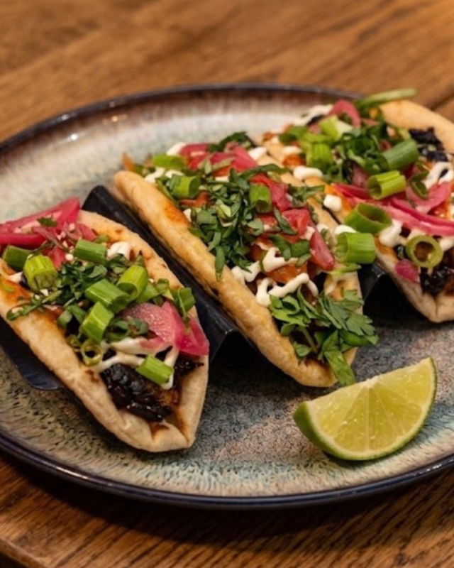 Vegan Butter Masala Tacos (Set of 3) with Tofu.